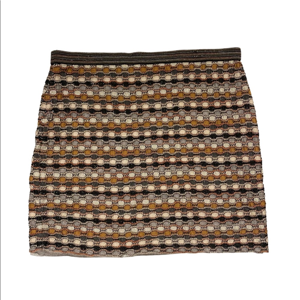 Missioni Brown Stretch Miniskirt
